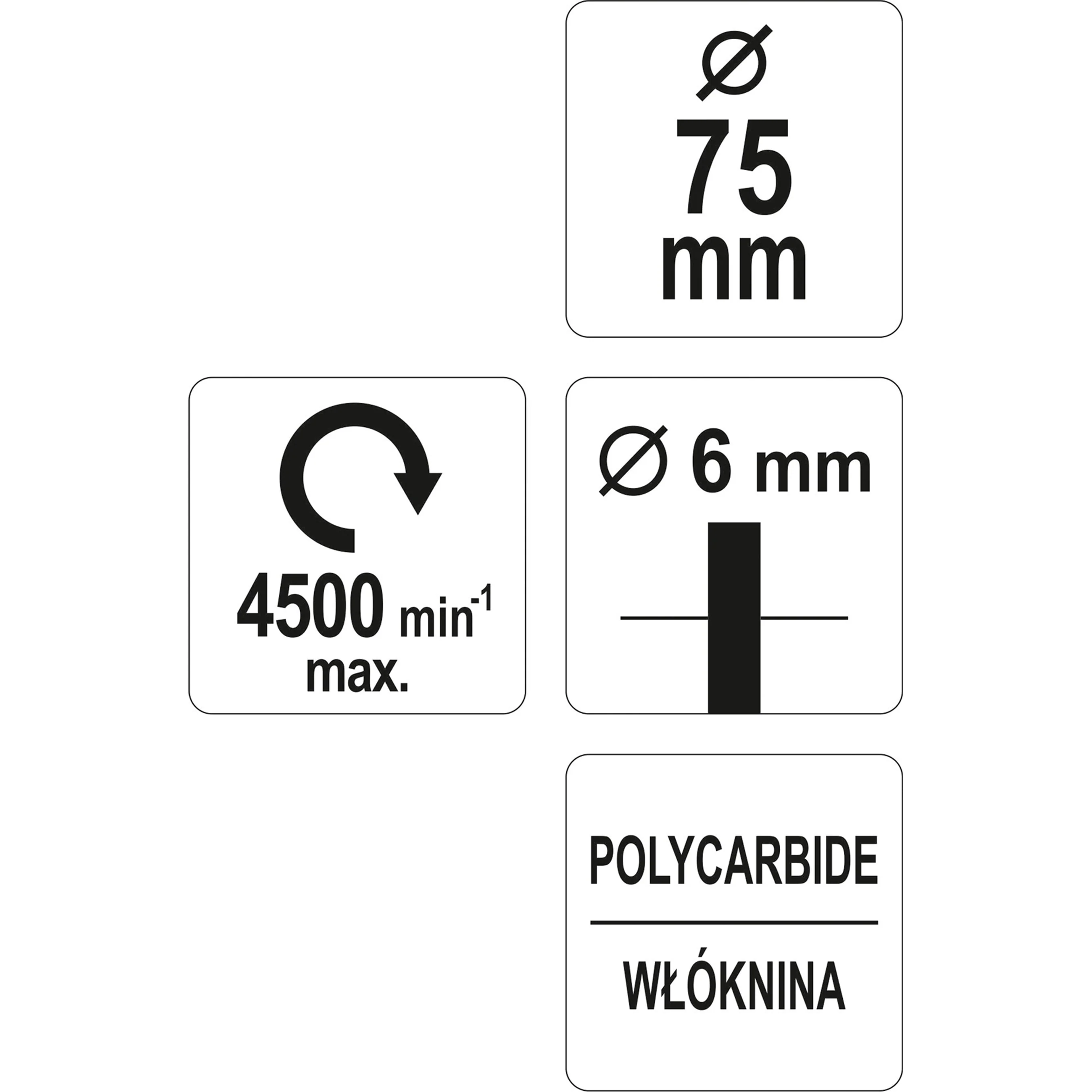 Rueda Nylon Negra Abrasiva Cepillo Circular Para Taladro 3" Elimina Óxido, Pintura - Image 4