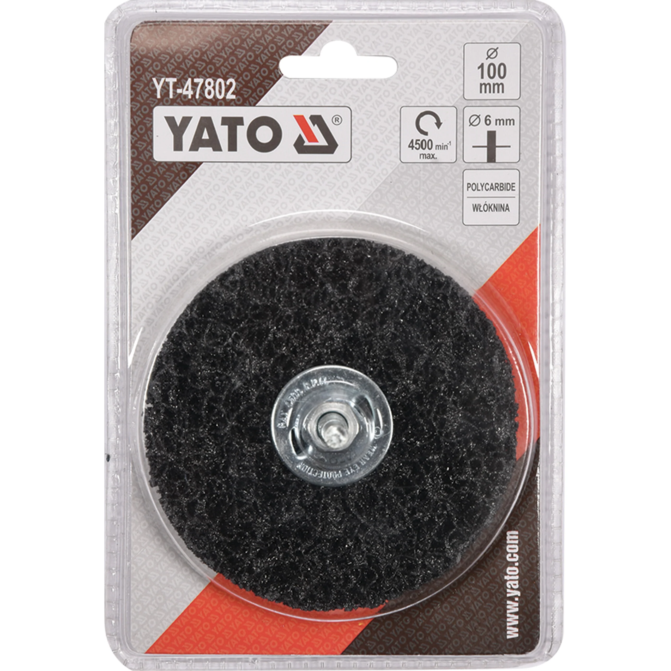 Rueda Nylon Negra Abrasiva Cepillo Circular Para Taladro 4" Elimina Óxido, Pintura - Image 3