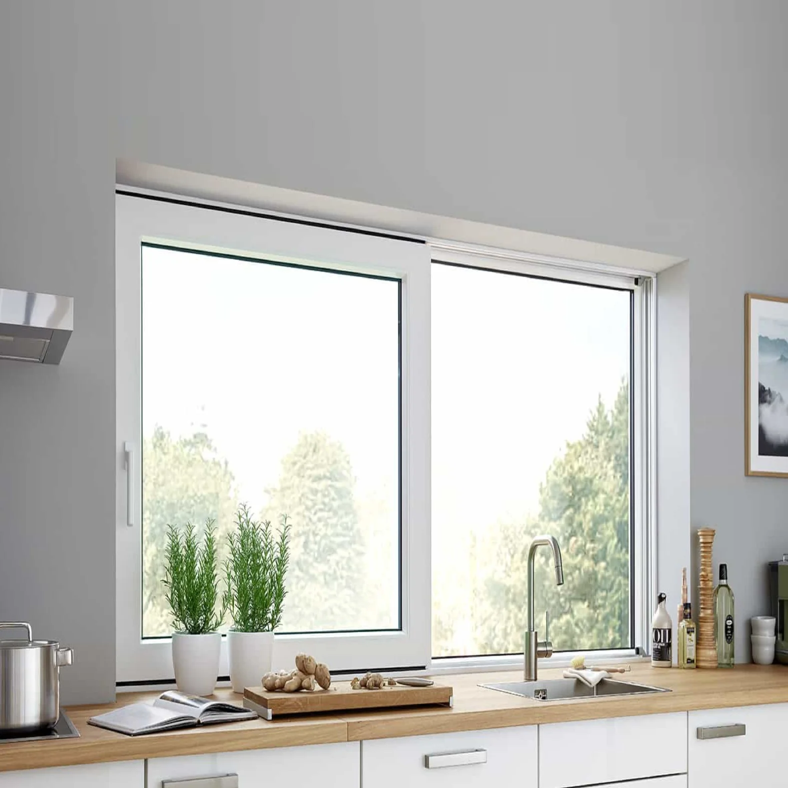Ruedas Rodachines Dobles, Rodajas Flat Para Ventanas Corredizas De PVC Y Aluminio. Capacidad De Carga 60Kg/2Pcs (El Par), Deslizamiento Suave - Image 2