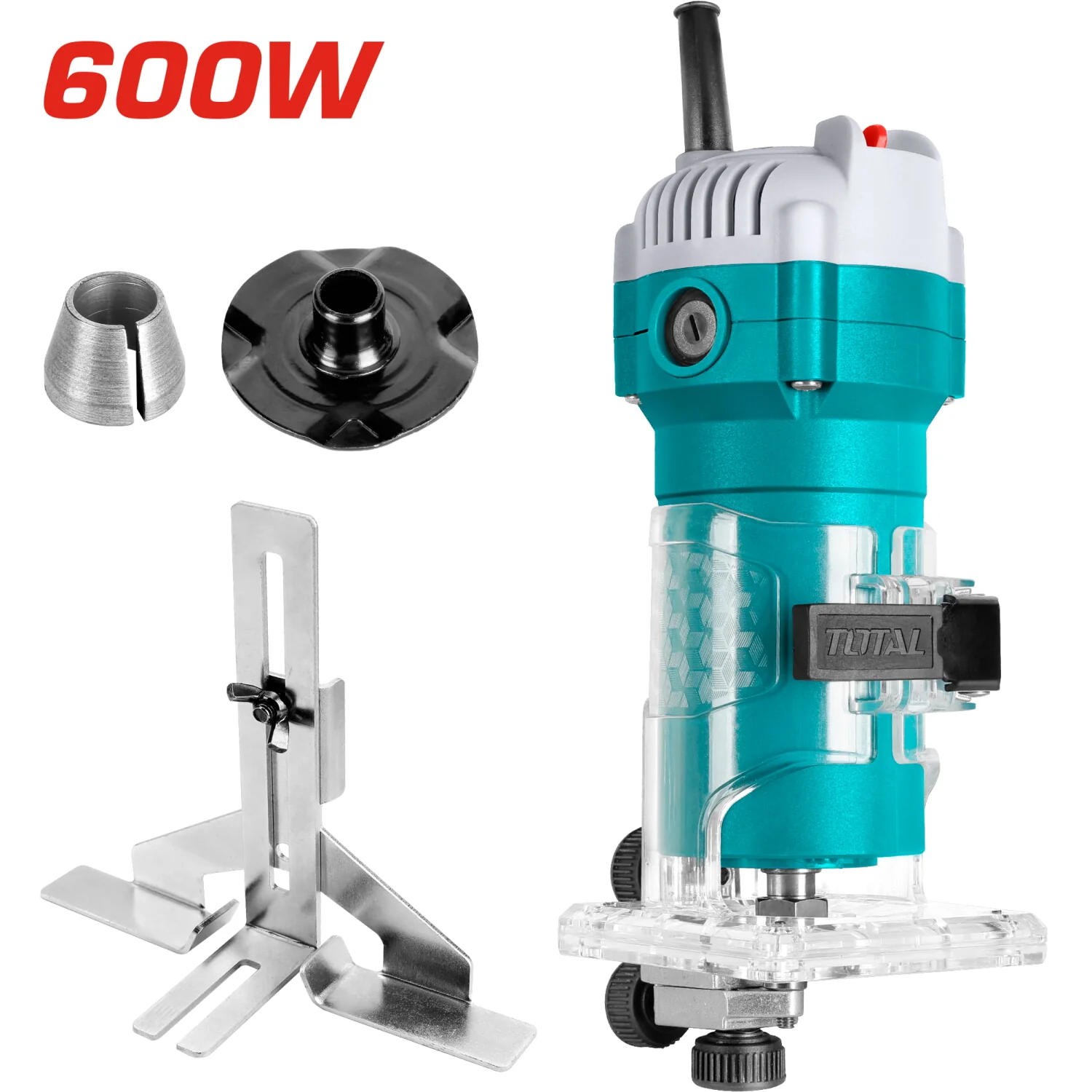 Routeadora 600W Mini TOTAL 110V 1/4" - Image 2