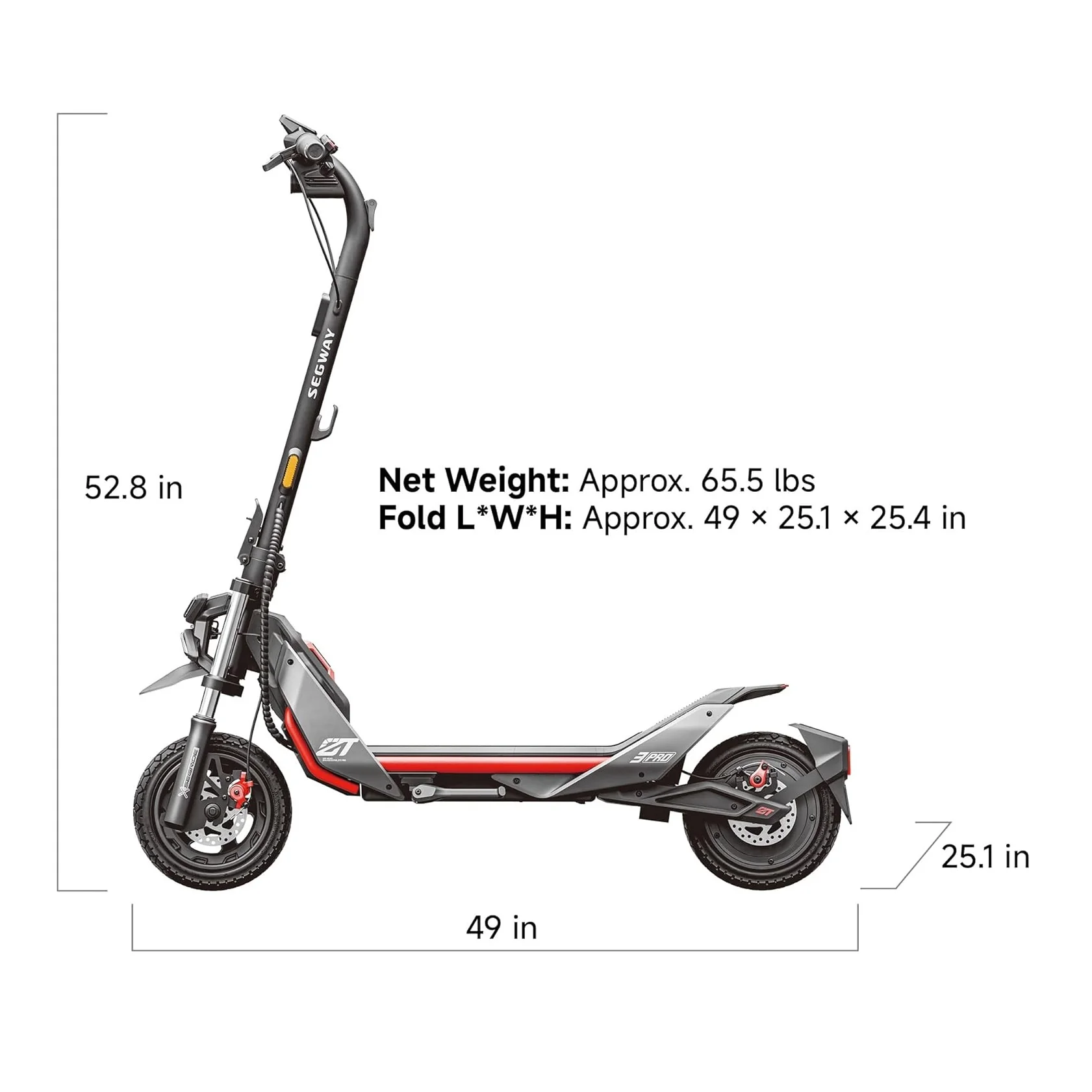 Scooter Segway Ekickscooter ZT3 Pro Monopatín. Autonomía 70 Km. - Image 5