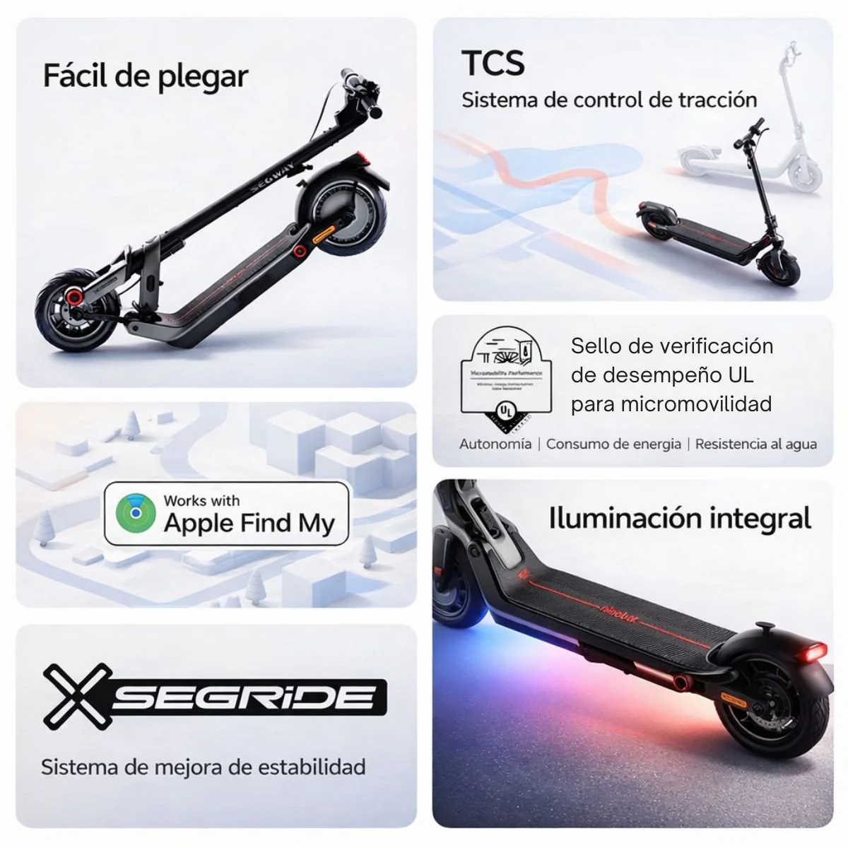 Scooter Segway Ninebot E3 Pro. Monopatín Eléctrico. Autonomía Hasta 55 Km. - Image 3