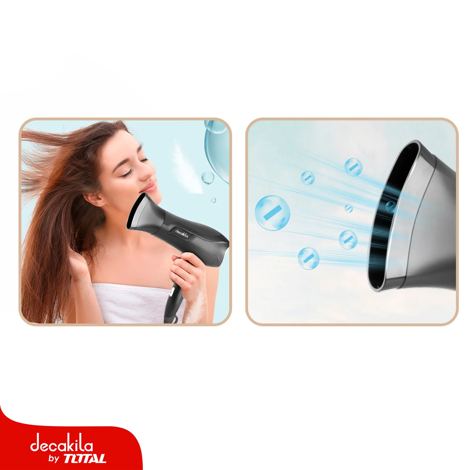 Secador De Cabello 1800W (Función De Ionizado) 2 Velocidades. Incluye Accesorios. Blower. - Image 3