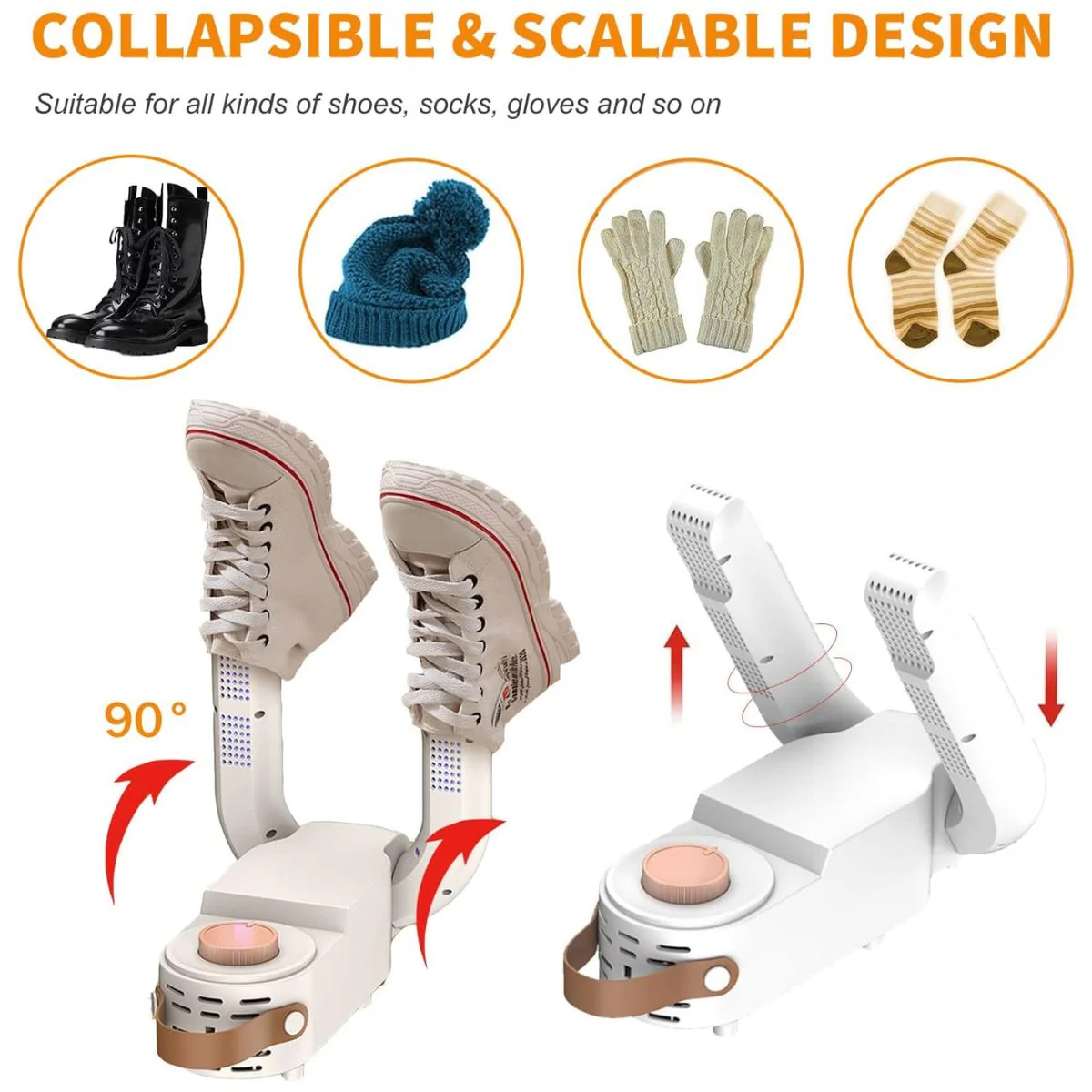 Secador De Zapatos Eléctrico Plegable 110V. Elimina Los Malos Olores Y Humedad Del Calzado. Quita Olores Tambien En Casco De Moto - Image 2