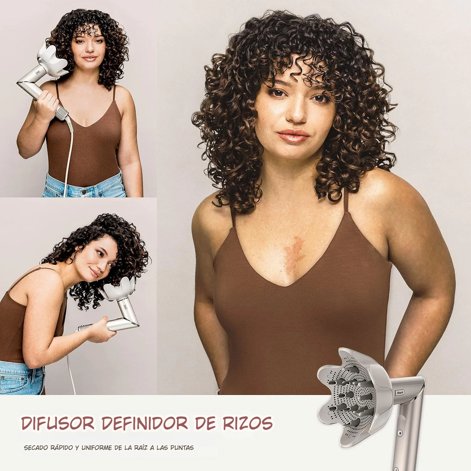 Secador Y Estilizador Shark Flexstyle. Cepillo Blower De Cabello Para Pelo Rizado HD435. - Image 3