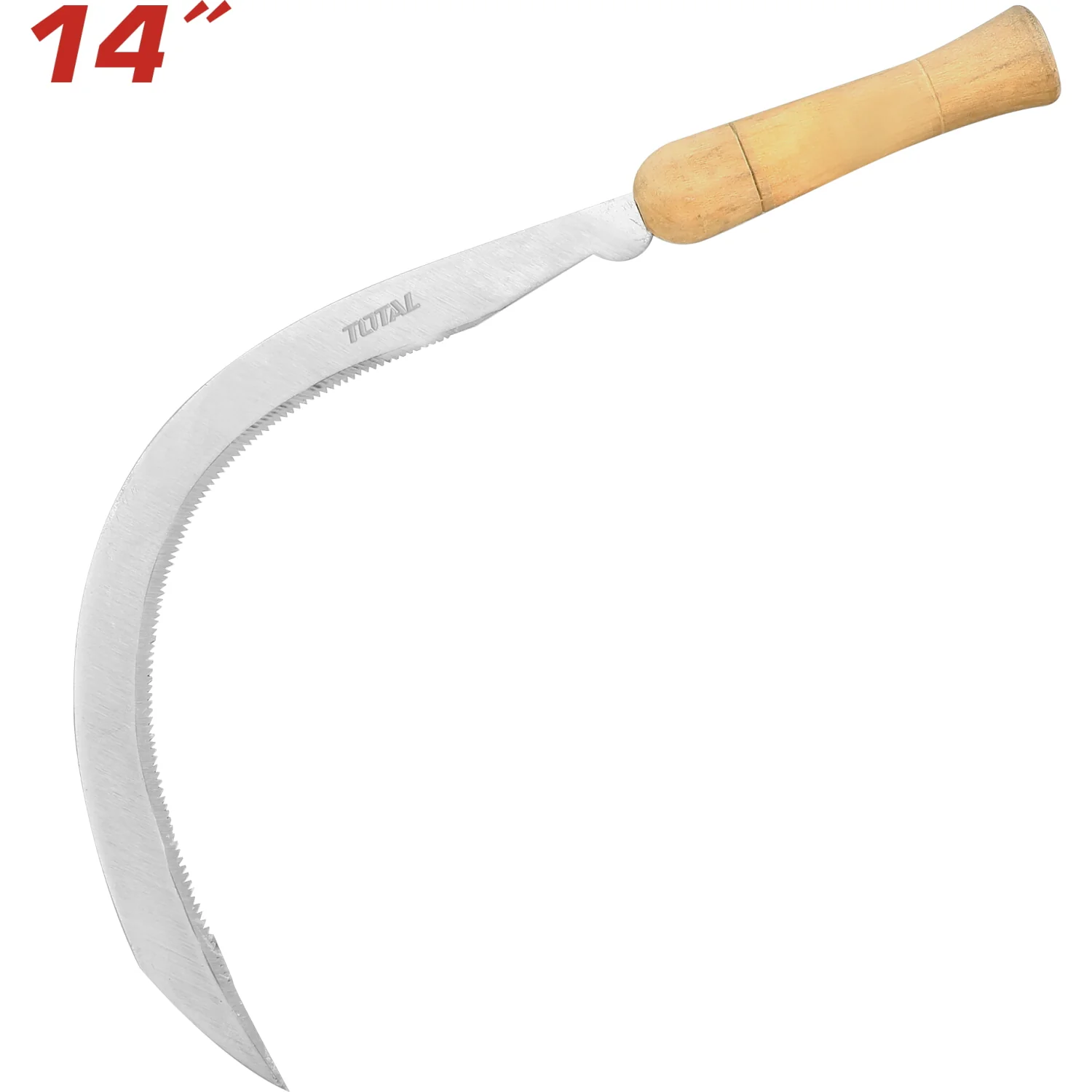 Segadora Hoz Con Mango De Madera. Acero Al Carbono. - Image 3