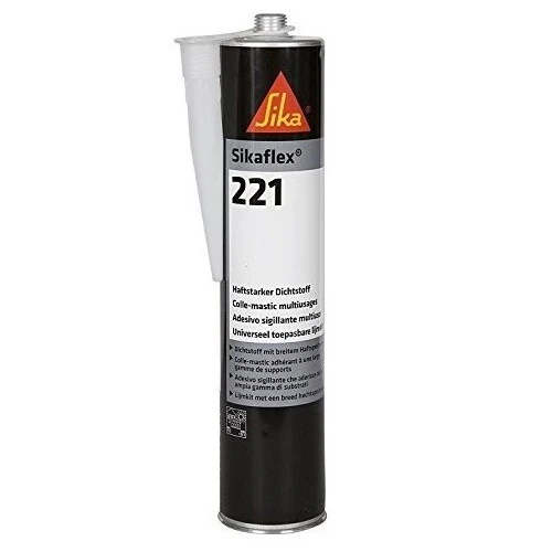 Sellador Adhesivo Multiuso De Color Negro De 300 Ml. Sikaflex 221