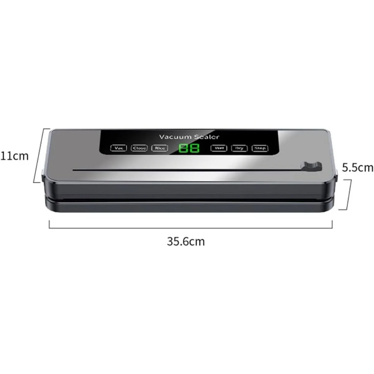Sellador Al Vacío Con Esterilización UV Para Alimentos De ABS Resistente De 120W Con Medidas 14.5X3x 2.5" (36.8X7.6X6.3Cm). Incluye 10 Bolsas - Image 6