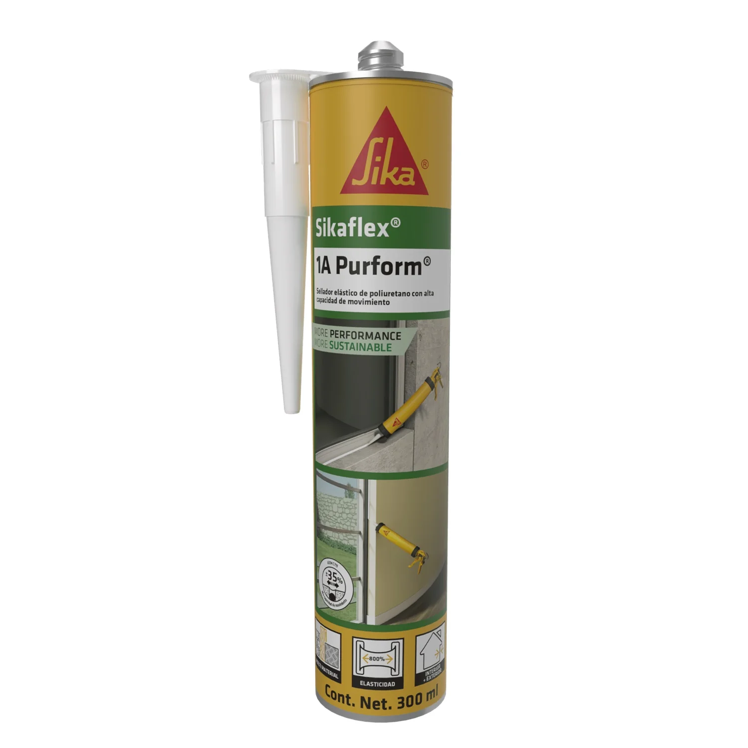 Sellador Para Juntas De Color Gris De 300Ml. Sikaflex-1A Purform