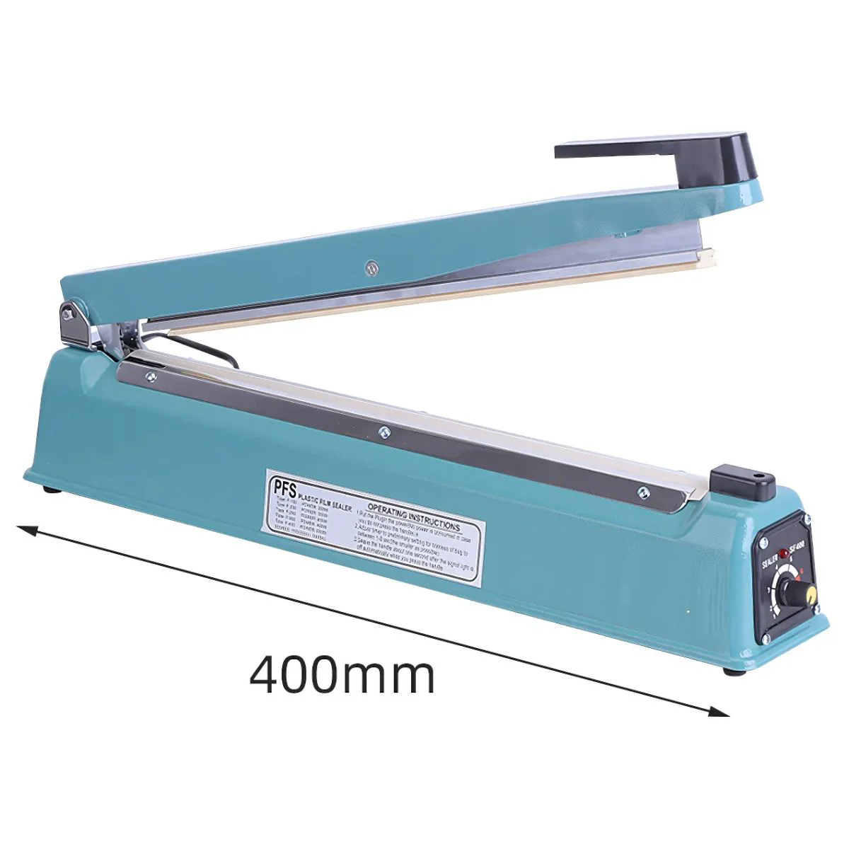 Selladora Impulso Térmica Lineal Eléctrica De 40Cm Con Regulador De Temperatura 110V. Máquina Para Sellar Para Bolsas Plásticas, Aluminio Y Kraft. - Image 2