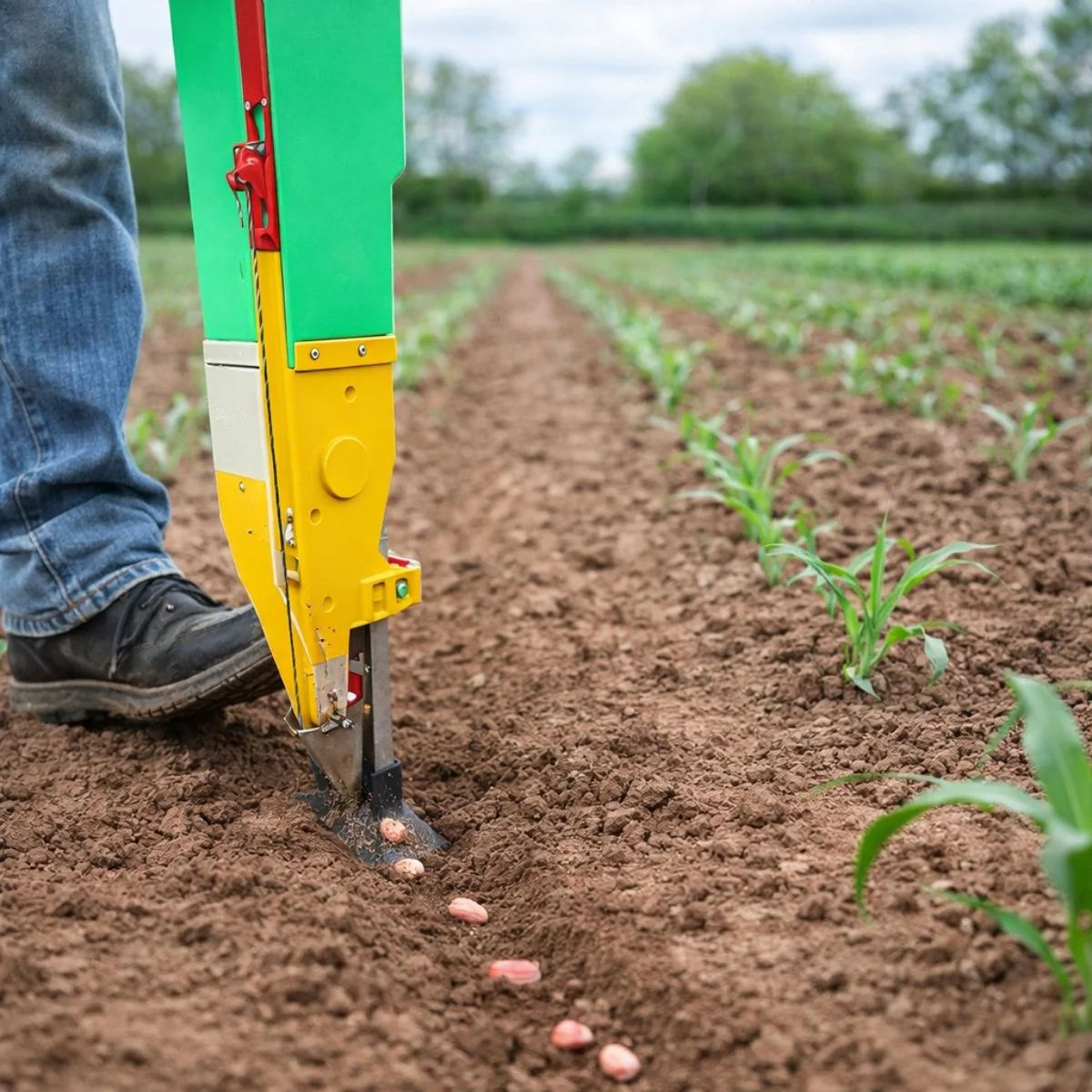 Sembradora Manual De Maíz Y Granos Para Suelo Duro. Plantadora Portátil De Una Boca Con Punta Rompedora. Incluye Rodillos Intercambiables Para Maíz, Maní Y Soya - Image 3