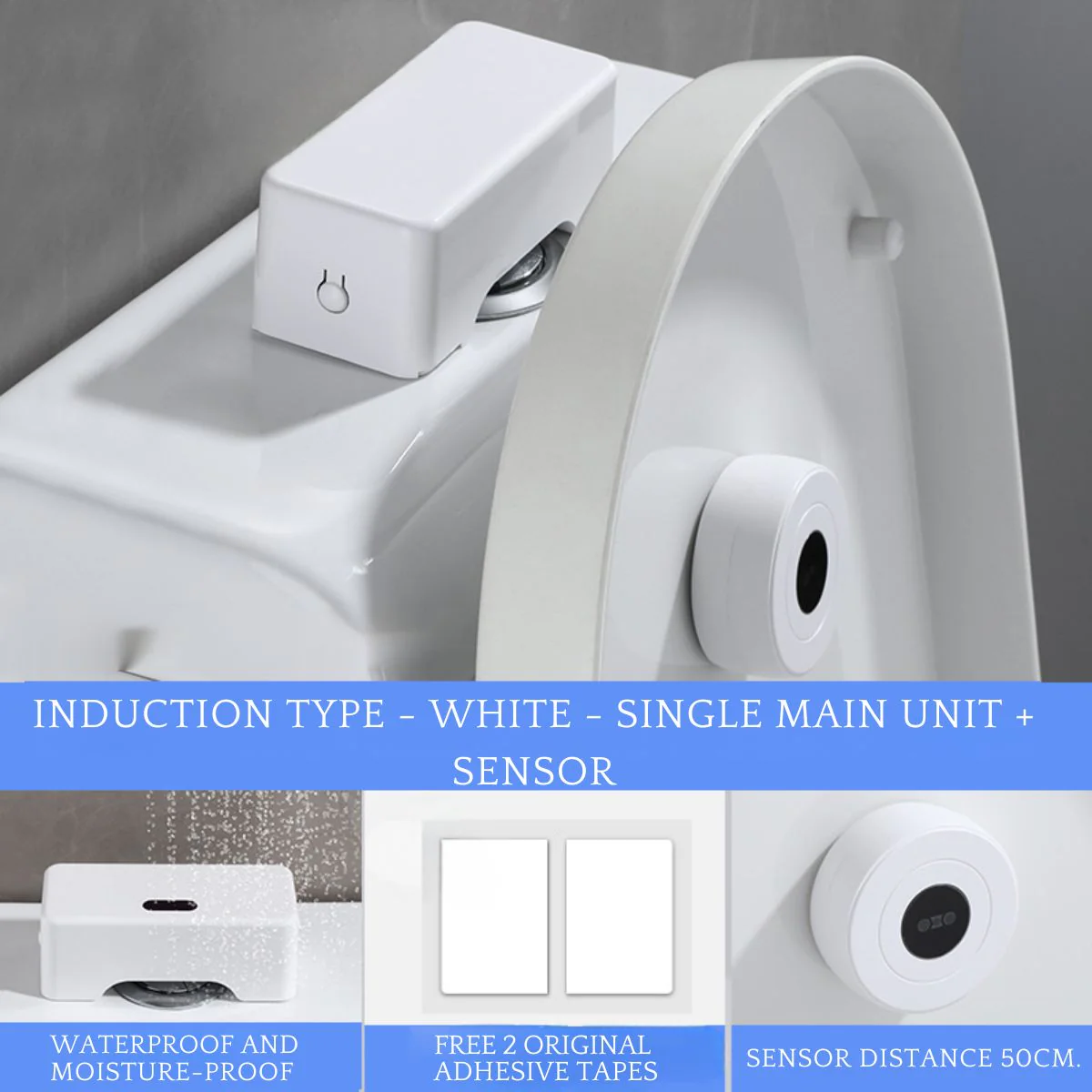 Sensor De Descarga Sin Contacto Para Inodoro. Alcance De Hasta 50 Cm. Fluxómetro Automático Con Sensor Para Sanitario. - Image 3