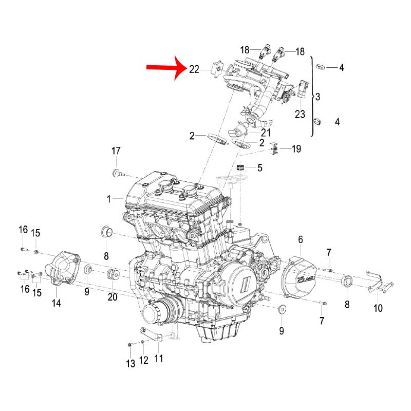 Sensor De Posicion Del Acelerador (TRK502X / TNT600 / 752S / 302S / LEONCINO500) - Image 2