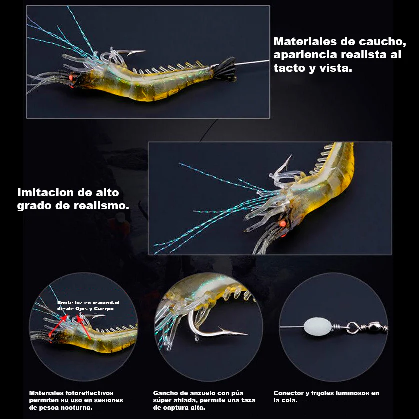 Señuelo Camarón Realista 9Cm / 7G - Image 2