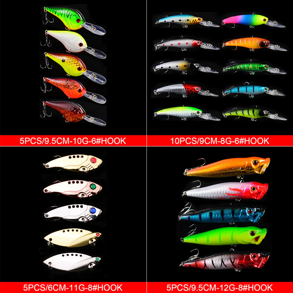 Señuelo Minnow Kit Mixto 35 Uds. - Image 5