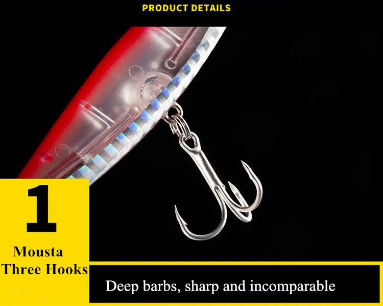 Señuelo Wobbler 9 Cm 12.5 G 3D Rojo - Image 3