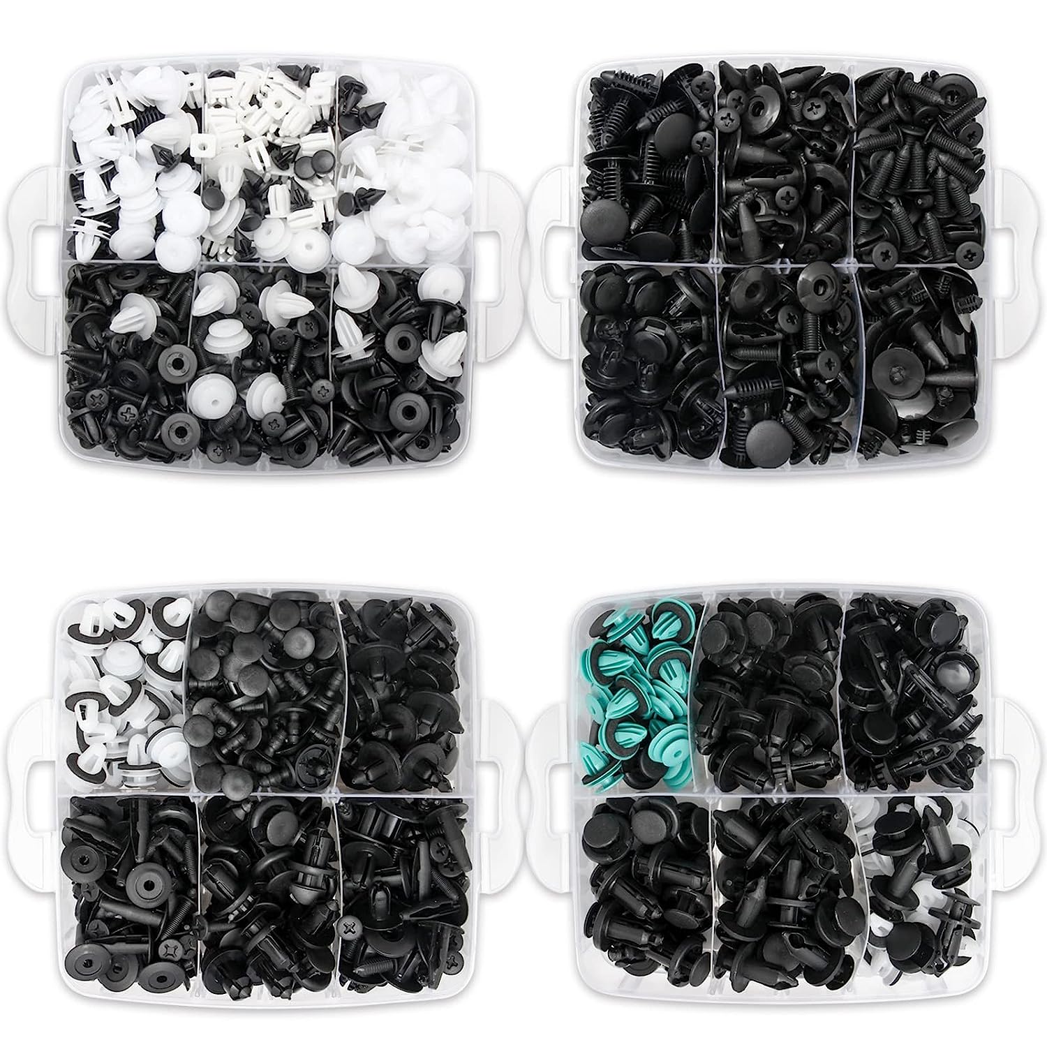Clips De Retención A Presión Autos, Set De 1000 Piezas Con Removedor, 32 Tipos De Clips. - Image 3