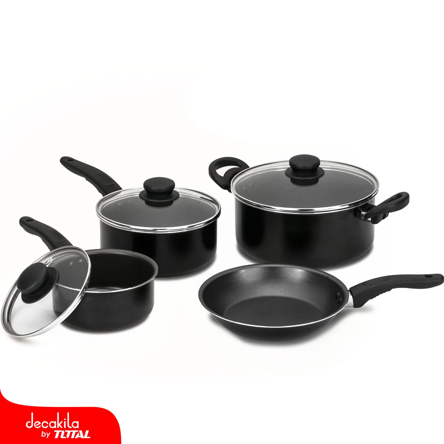 Ollas Set De 7Pcs, Doble Revestimiento Antiadherentes, Aluminio, 1.5Mm Espesor - Image 2