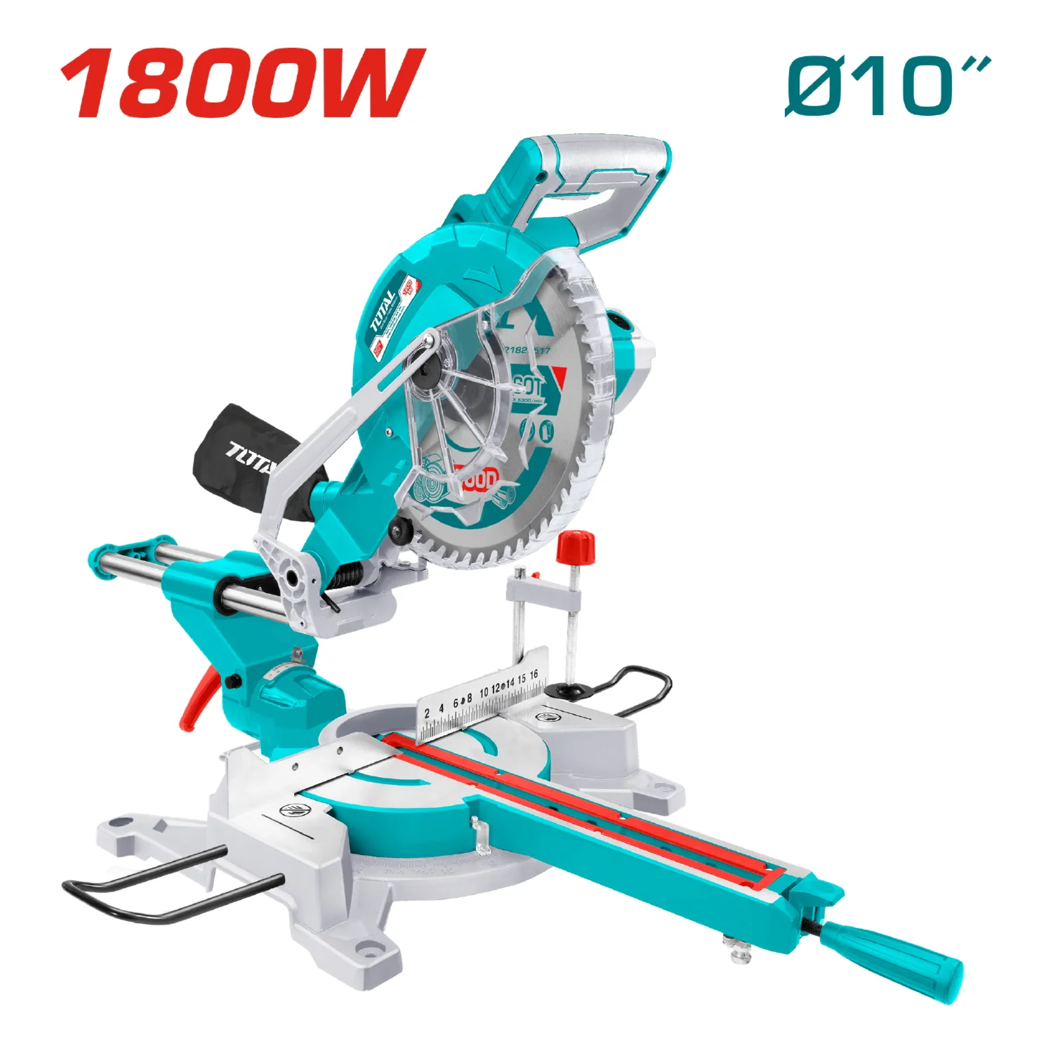 Sierra Ingleteadora 1800W 10" Vel Sin Carga: 5300Prm 110-120V~50/60Hz. Corta Aluminio Y Madera - Image 2