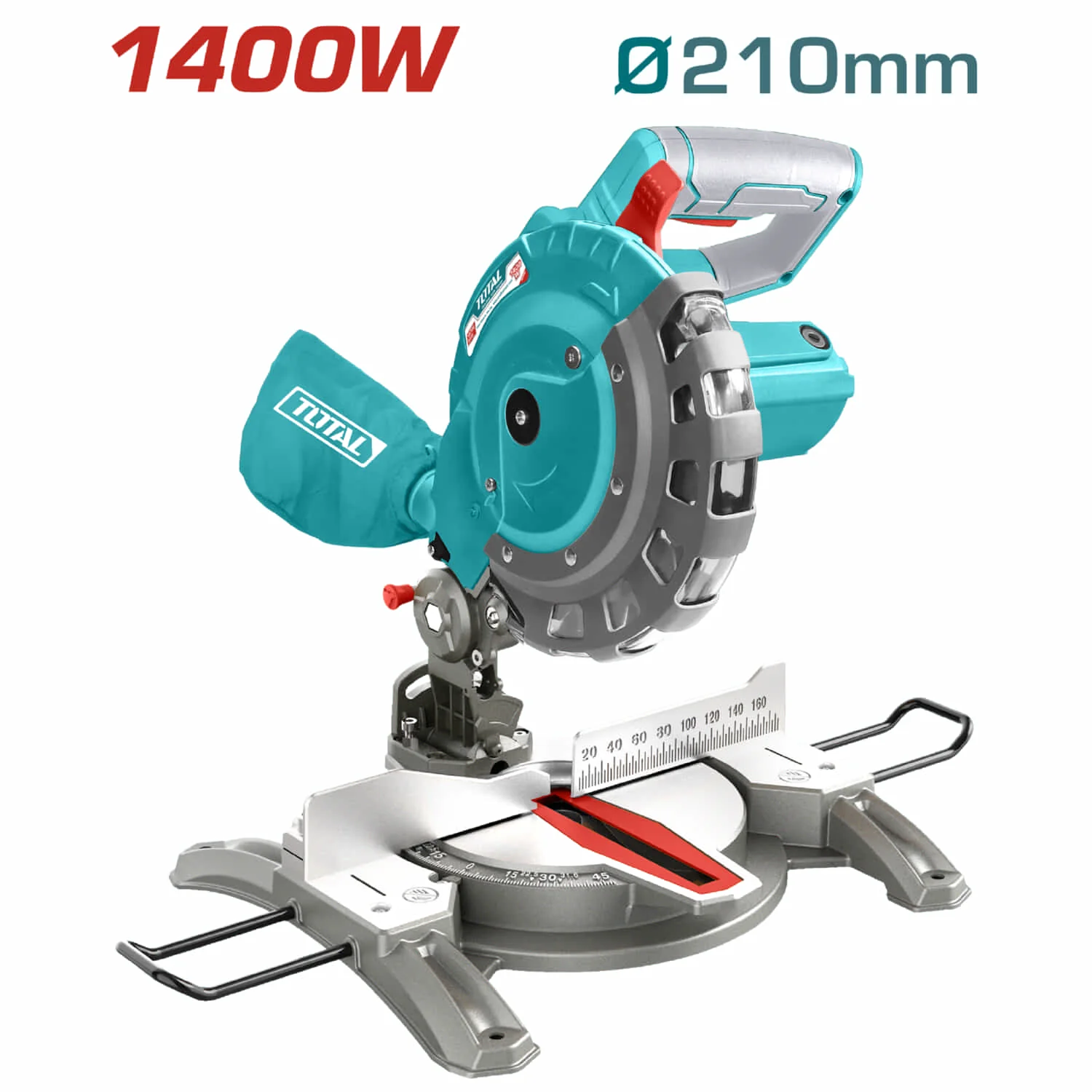 Sierra Ingleteadora 8" 1400W Cortadora Aluminio Madera