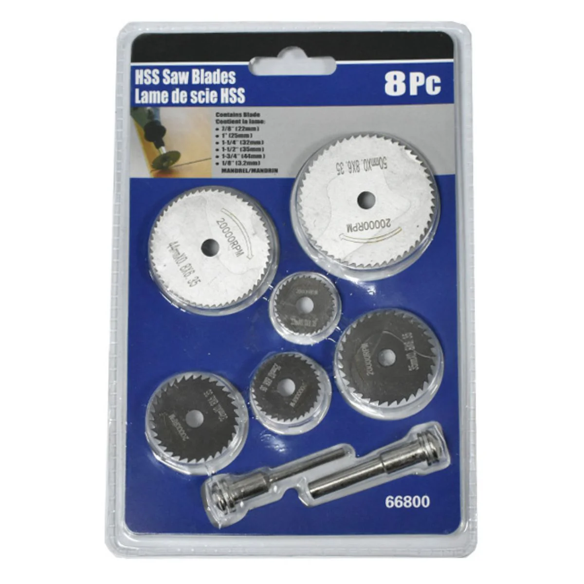 Sierras Mini Discos De Corte HSS Para Motortool Y Dremel. Juego De 8 Piezas (22 A 50Mm). Incluye Mandriles. - Image 5