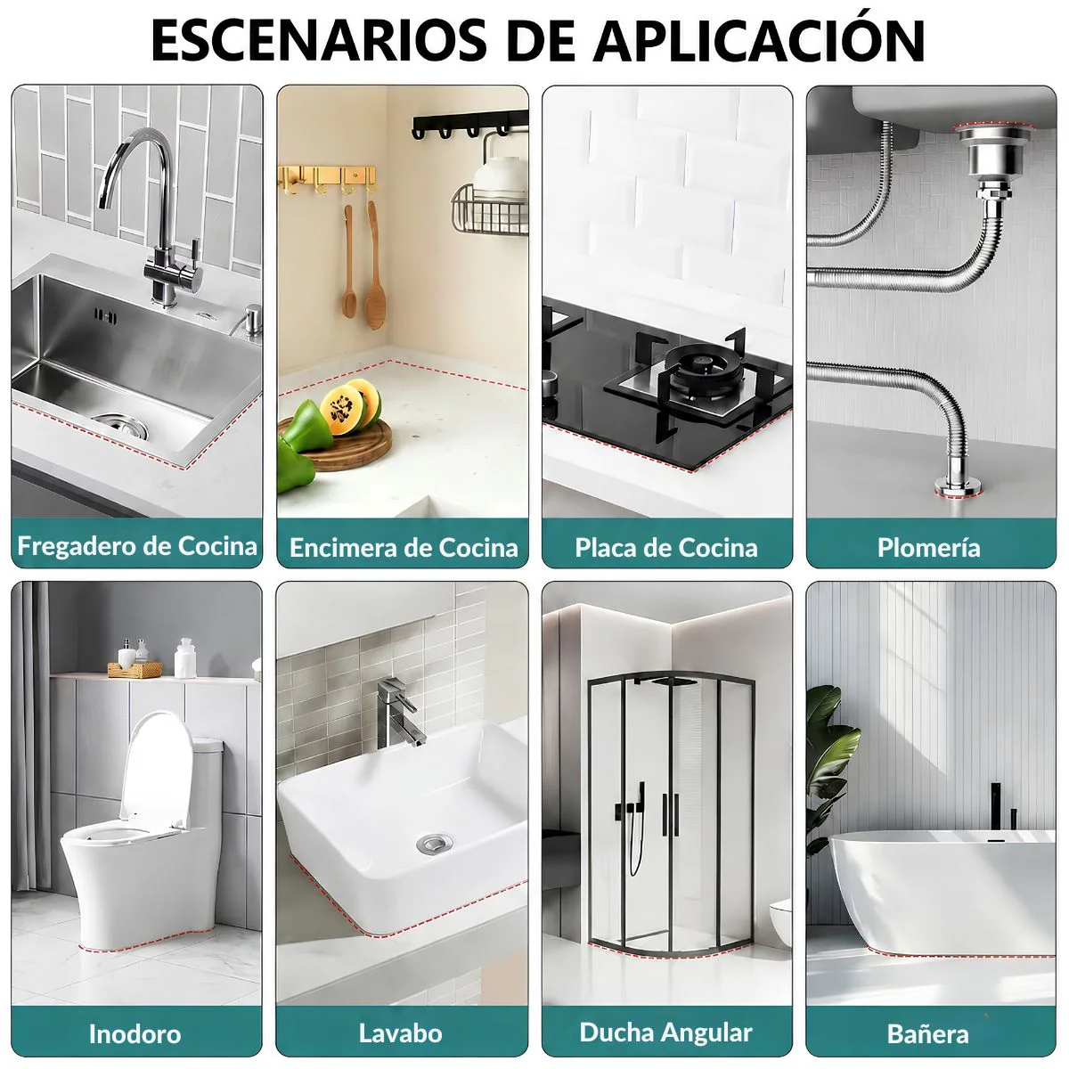Silicón Neutro Negro Multipropósito Resistente A Rayos UV 300 Ml Calidad Profesional. Sellador Silicona. - Image 4