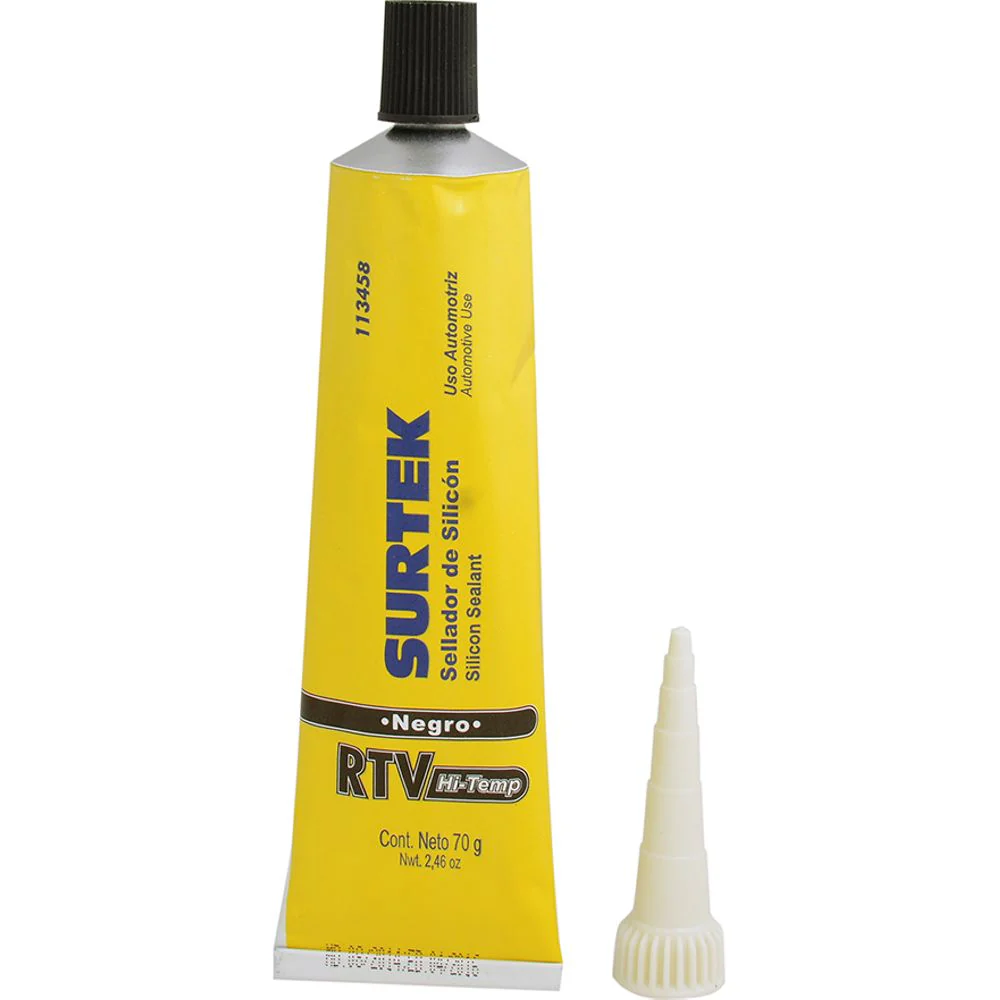 Silicón Para Alta Temperatura En Tubo Negro 70Gr Surtek - Image 2