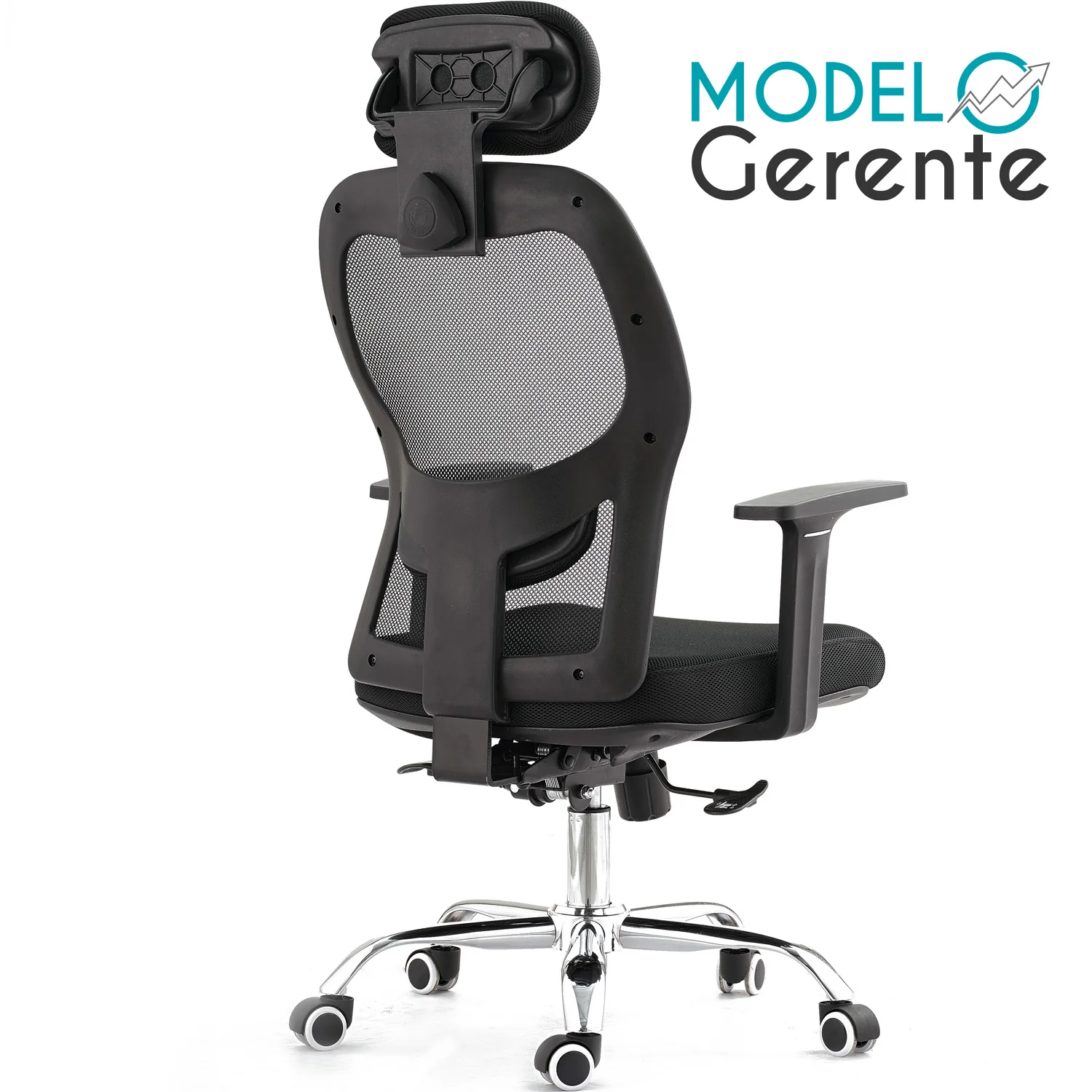 Silla Ejecutiva De Oficina Mesh Premium Tipo Alta Con Posa Cabezas. Modelo Gerente - Image 3