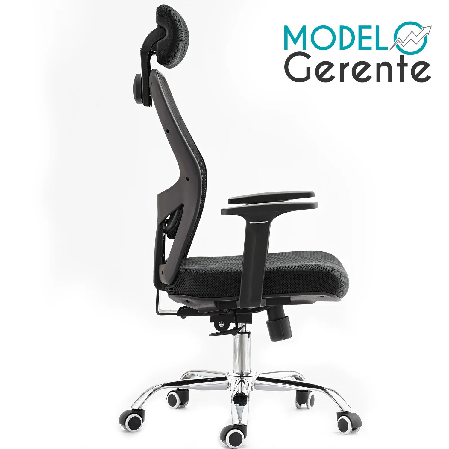 Silla Ejecutiva De Oficina Mesh Premium Tipo Alta Con Posa Cabezas. Modelo Gerente - Image 4