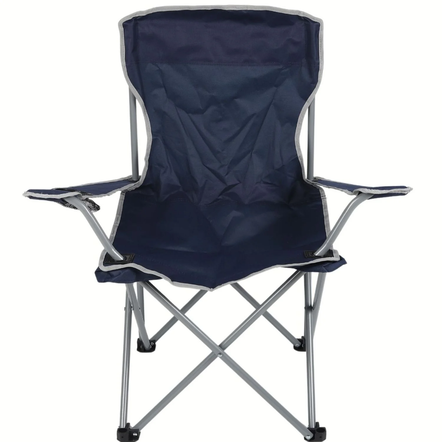Silla Playera Plegable Portátil Color Azul 55X55x92cm 130Kg Tela Oxford Con Tubo De Acero,Espaldar Y Portavaso. Ideal Para Camping Playa Jardín Y Pesca.