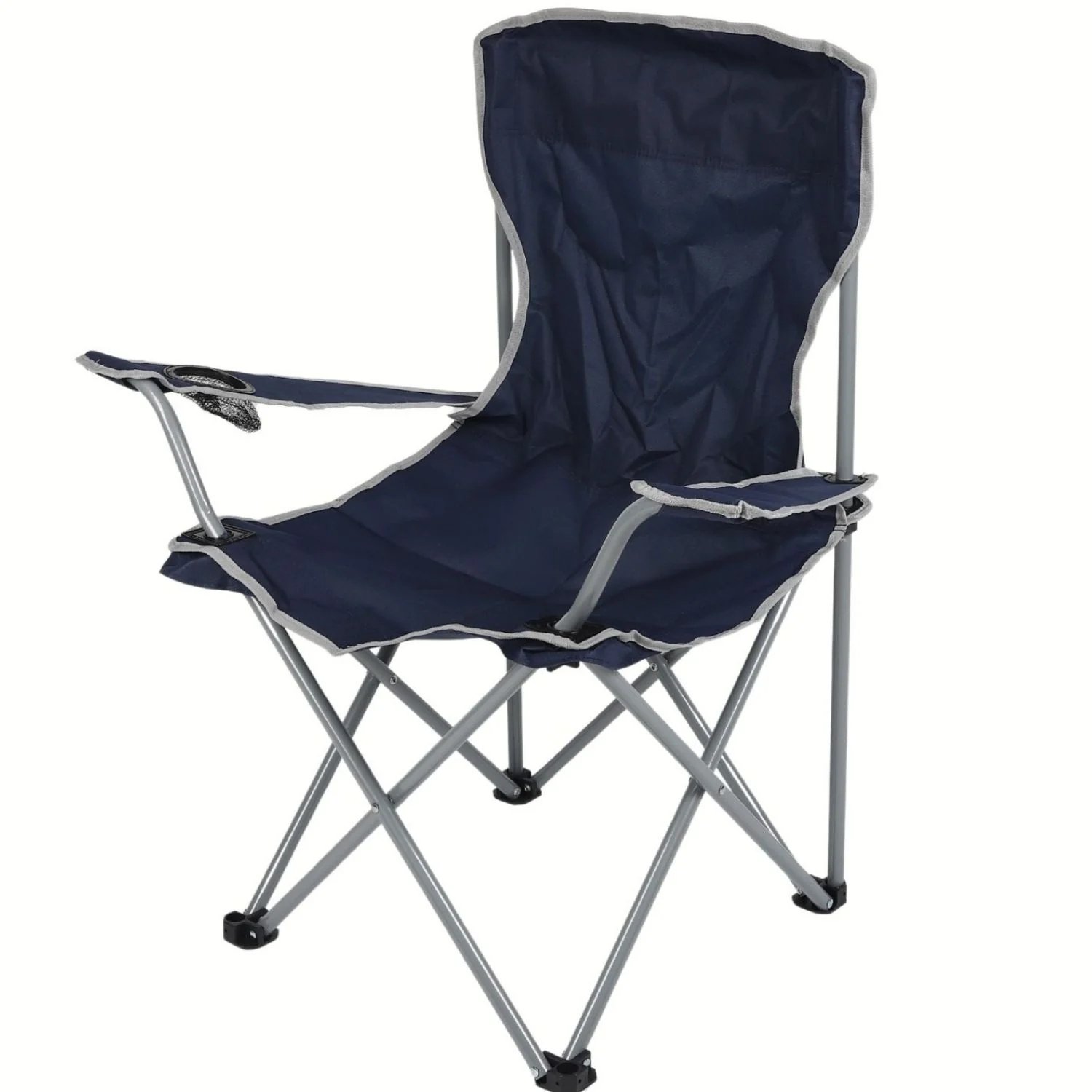 Silla Playera Plegable Portátil Color Azul 55X55x92cm 130Kg Tela Oxford Con Tubo De Acero,Espaldar Y Portavaso. Ideal Para Camping Playa Jardín Y Pesca. - Image 2