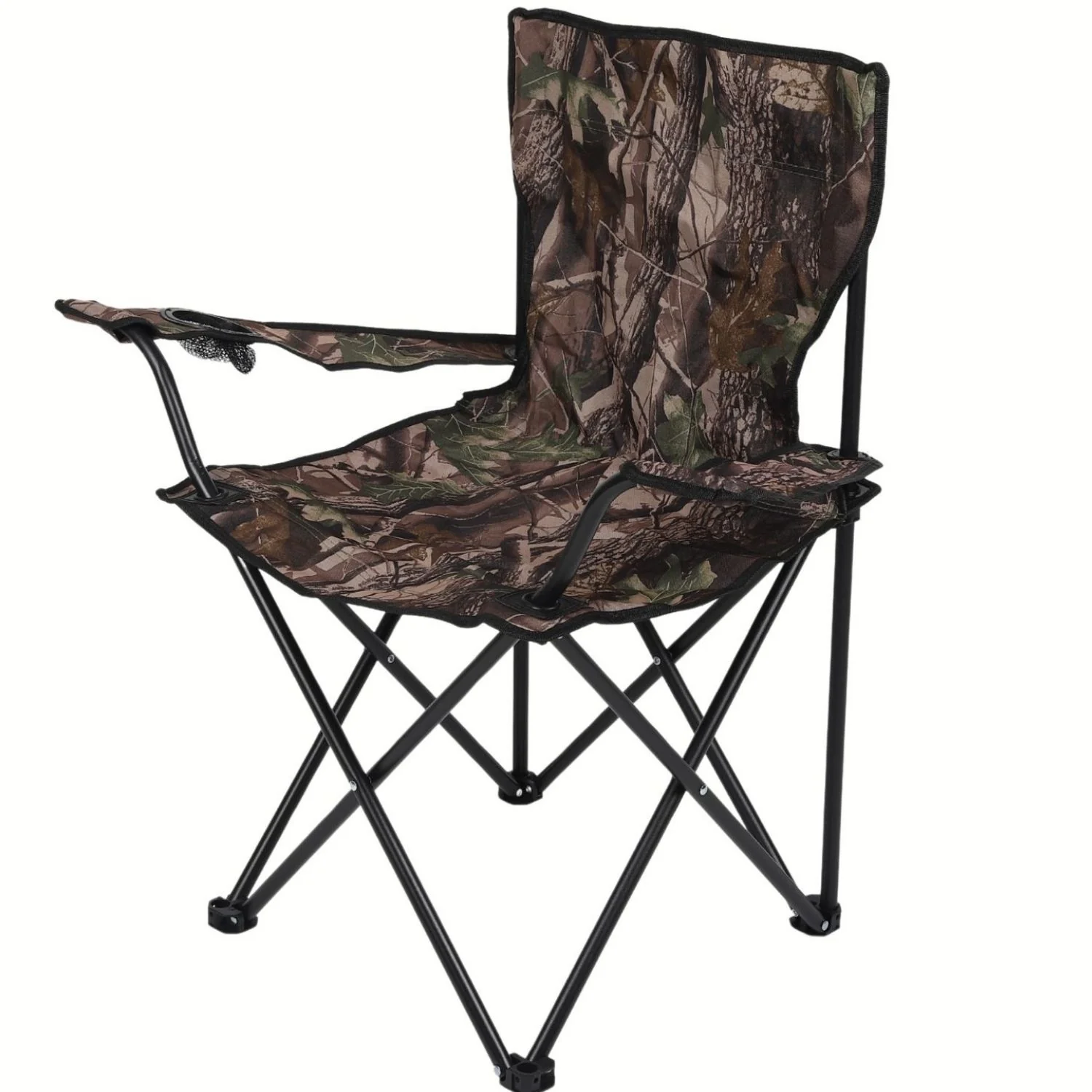 Silla Playera Plegable Portátil Diseño Camuflaje 50X50x80cm 130Kg Tela Oxford Tubos De Acero. Ideal Para Camping Pesca O Playa. Portavasos Incluido. - Image 2
