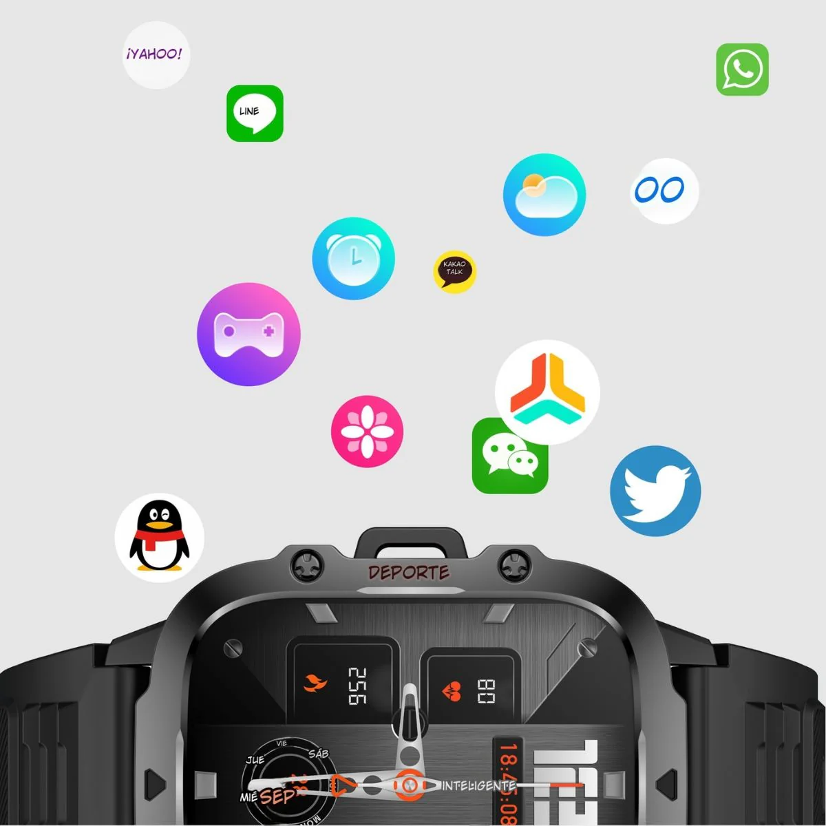 Smartwatch Llamadas Bluetooth. Reloj Inteligente 1.96” HD.  Resistente Al Agua 3ATM Con Monitores De Salud. Color Negro - Image 5