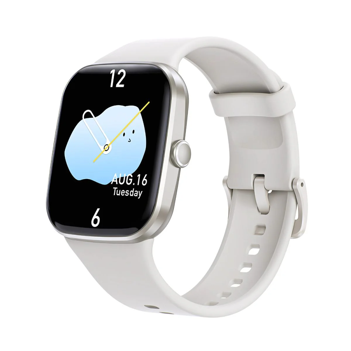 Smartwatch Con Llamadas Y Pantalla HD 2.1”. Reloj Inteligente IP67. Con Monitor De Ritmo Cardíaco Y Carga Magnética. Color Beige