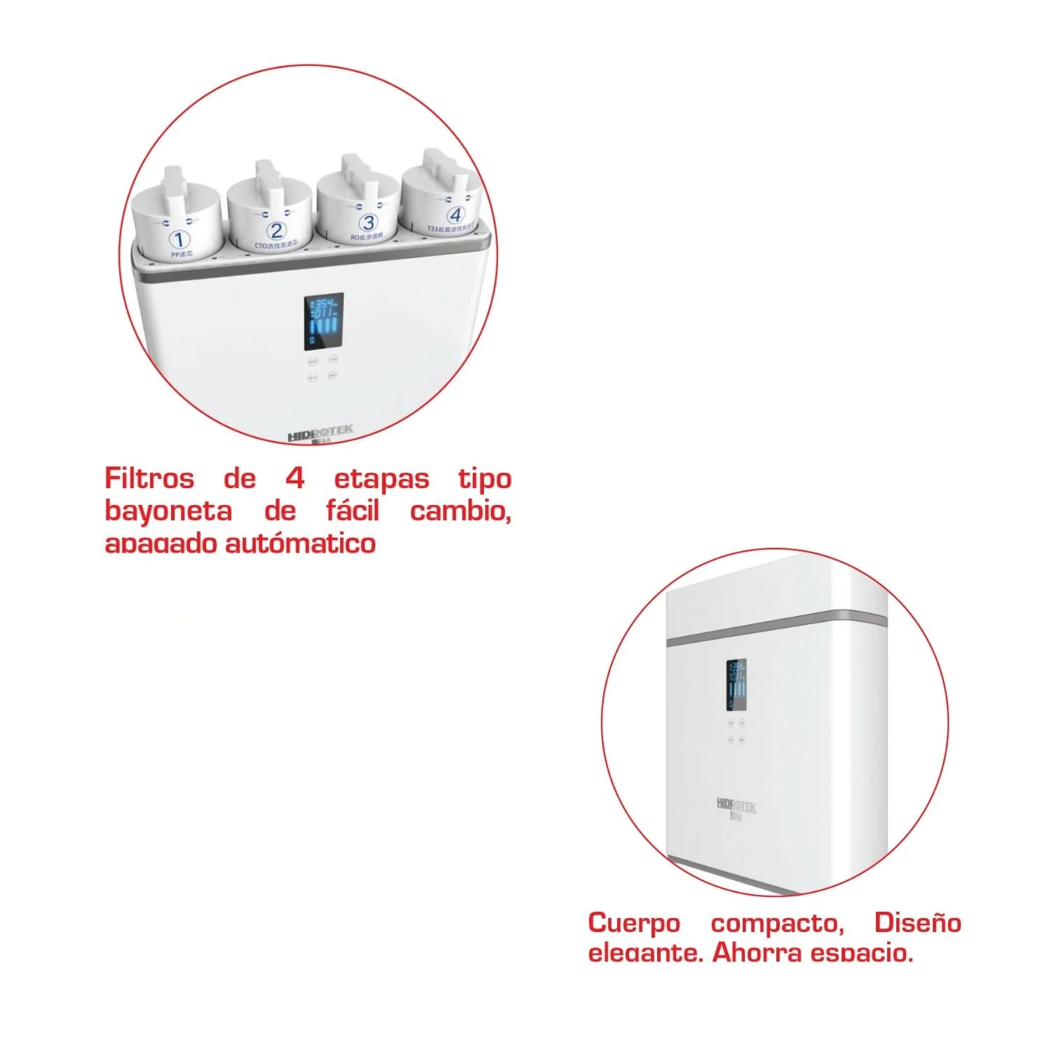 Filtro De Agua Osmosis Inversa 4 Etapas Snowpad Alto Flujo 1.2L/Min - Image 3