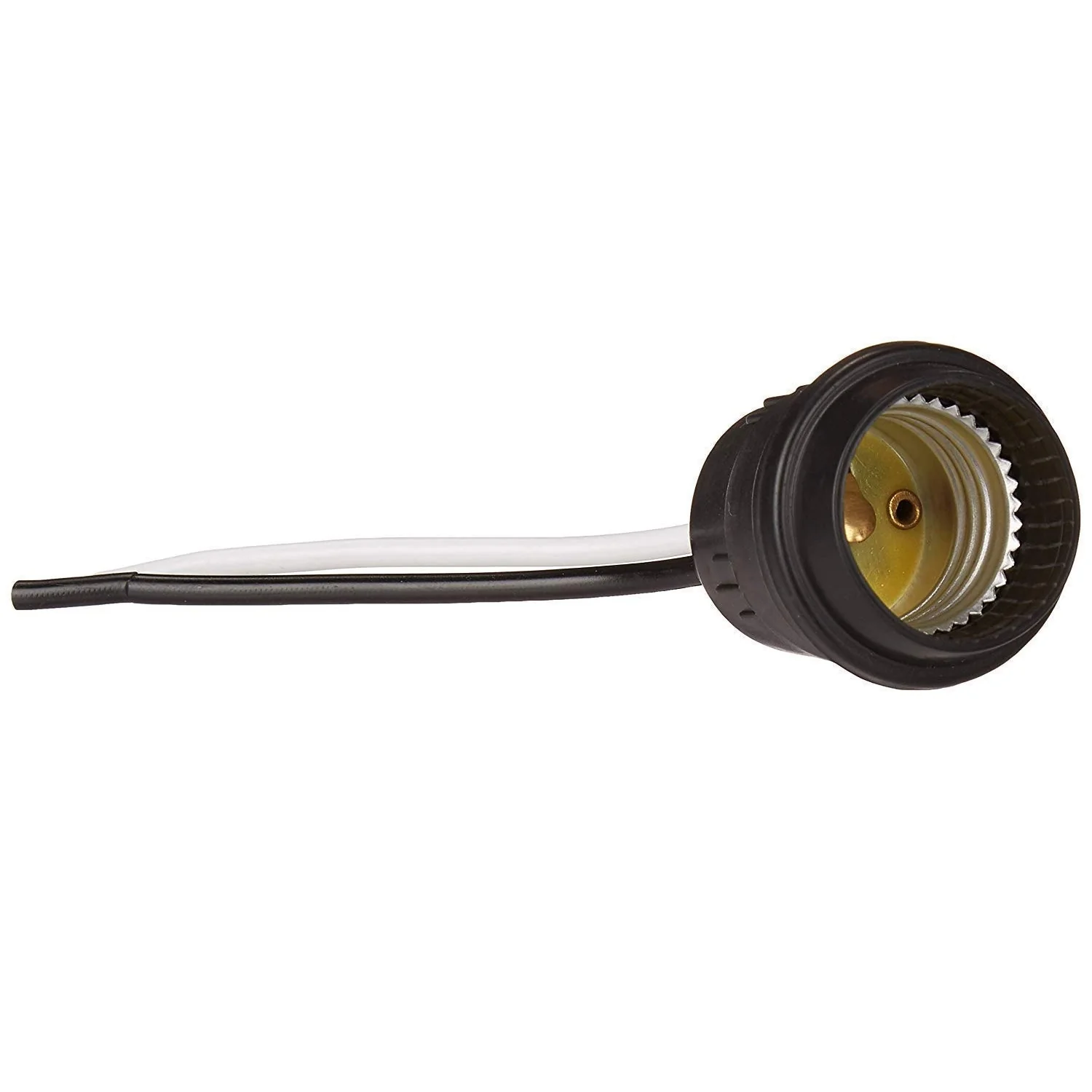 Socket Intemperie De Aluminio Y Caucho Negro Resistente Al Agua. Conexión E-27. 125 Volt. - Image 2