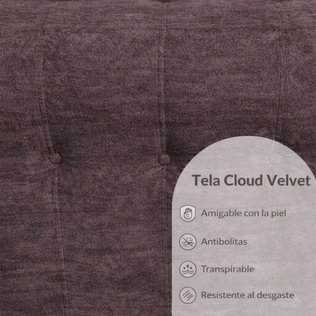 Sofá Empacado Al Vacio Memory Foam De Alta Densidad 85X100x72cm Color Gris Parduzco - Image 5