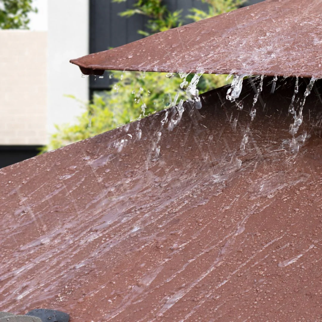 Sombrilla De Patio 2.7 Mts Lona Impermeable Anti-UV Con Base Pesada De Agua. Paraguas Lateral Para Jardín Y Exteriores. Color Chocolate. - Image 5