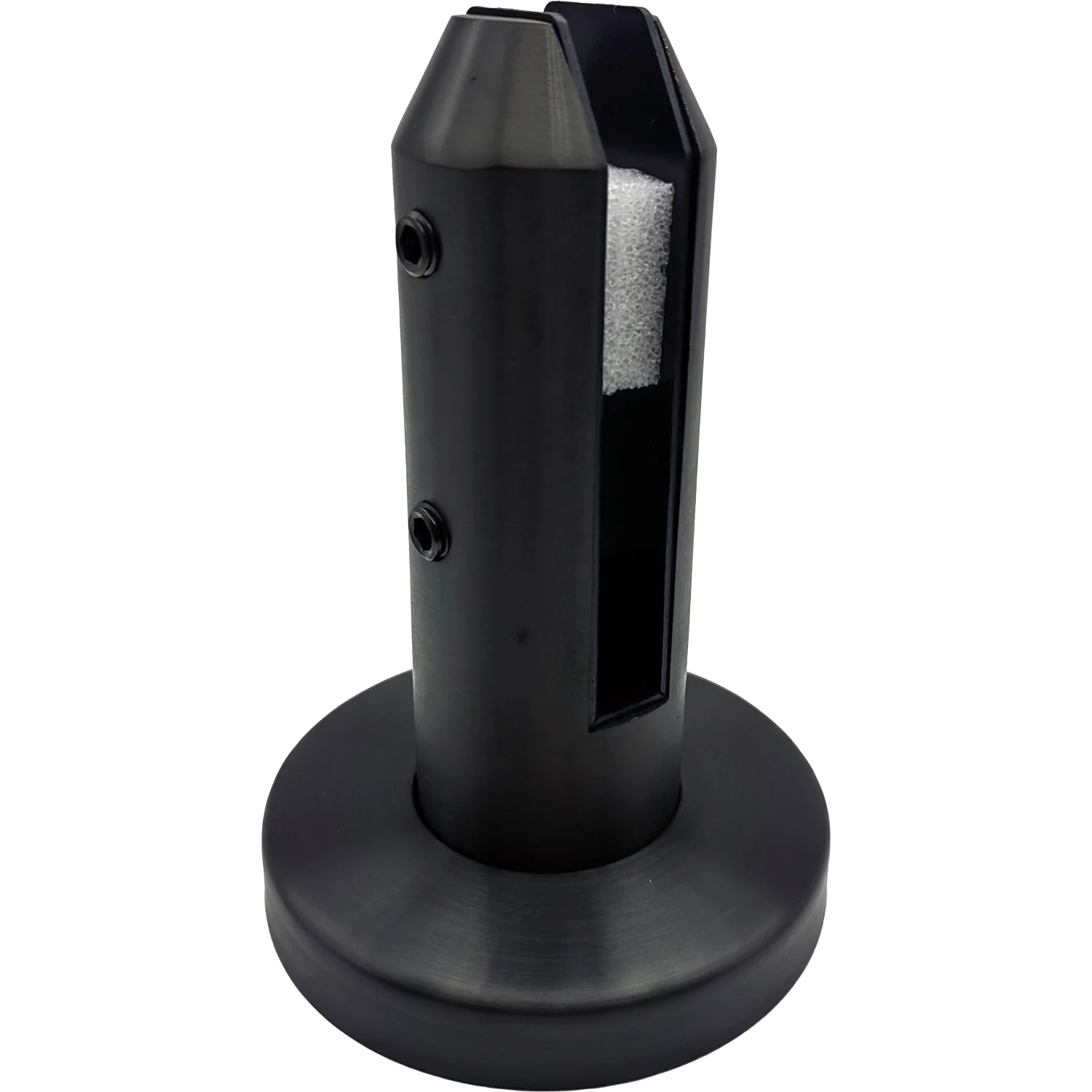 Soporte Baranda Vidrio Vidrio 10-12 Mm, Inoxidable Negro Satinado 304SS-PVD