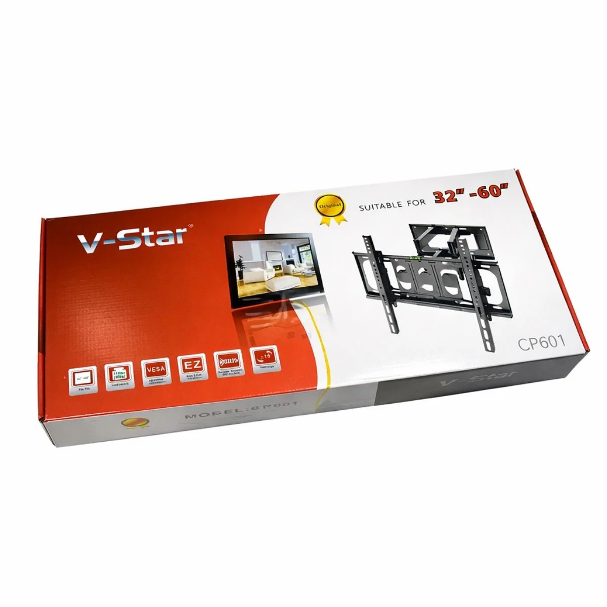 Soporte De Pared Para TV 32-60” Con Brazo Articulado Inclinable Y Giratorio Ajuste Vertical ±15° Y Giro Lateral Hasta 120°Compatible VESA Hasta 400X400 - Image 3