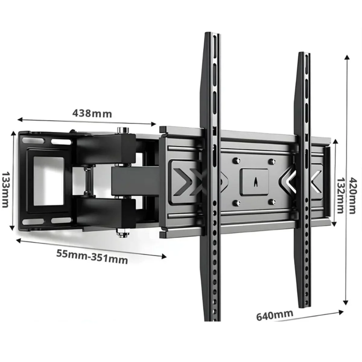 Soporte De Pared Para TV Ajustable Articulado Giratorio Para Monitores De 40 A 80" - Image 2