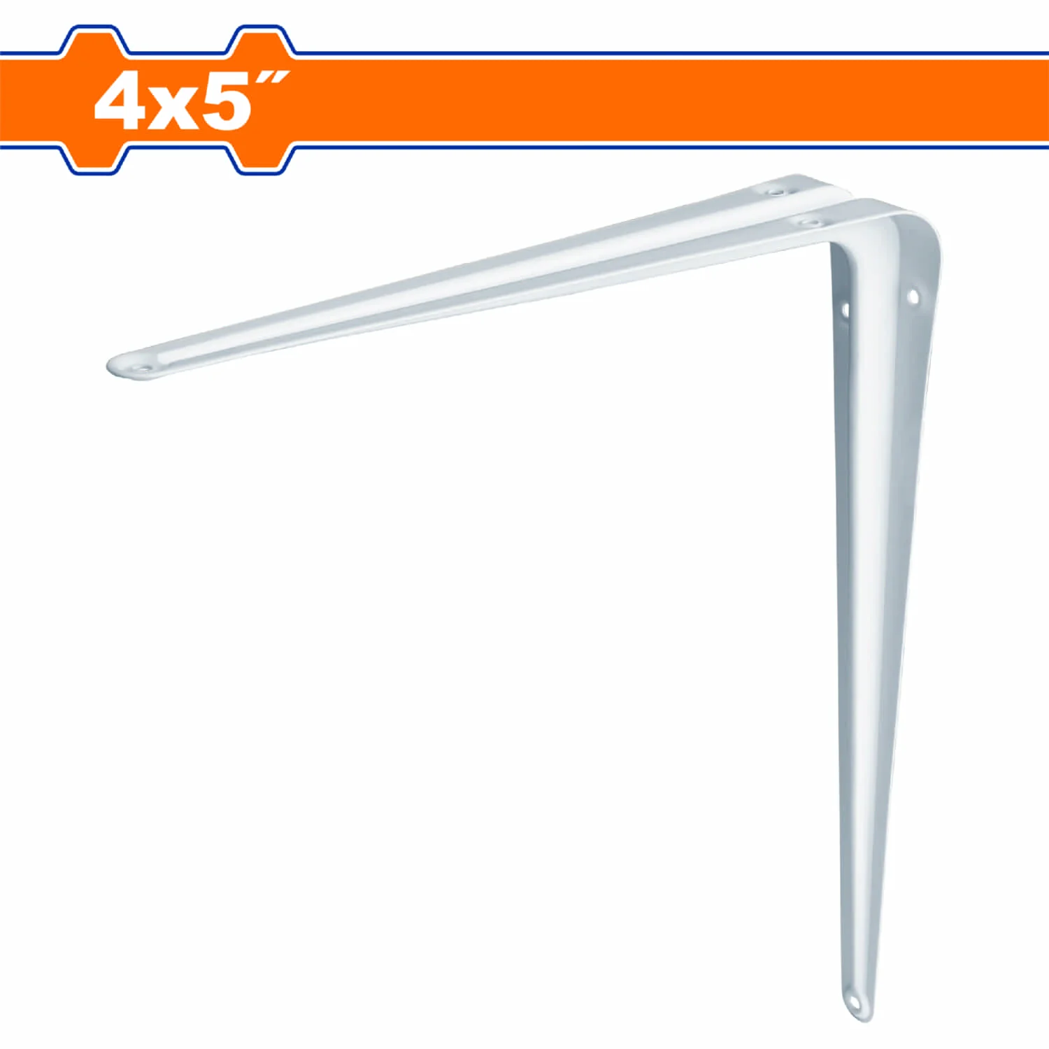 Soporte De Repisas 4 X 5". Esp: 0.8Mm. Capac: 15Kg. 6 Puntos De Fijación. No Incluye Accesorios