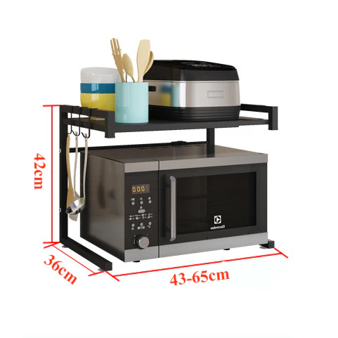 Soporte Extensible Para Microondas, Color Negro - Image 2