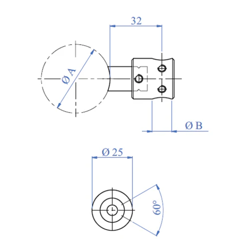 Soporte Para Barra 3/4" (Hollo 21 Mm). - Image 2