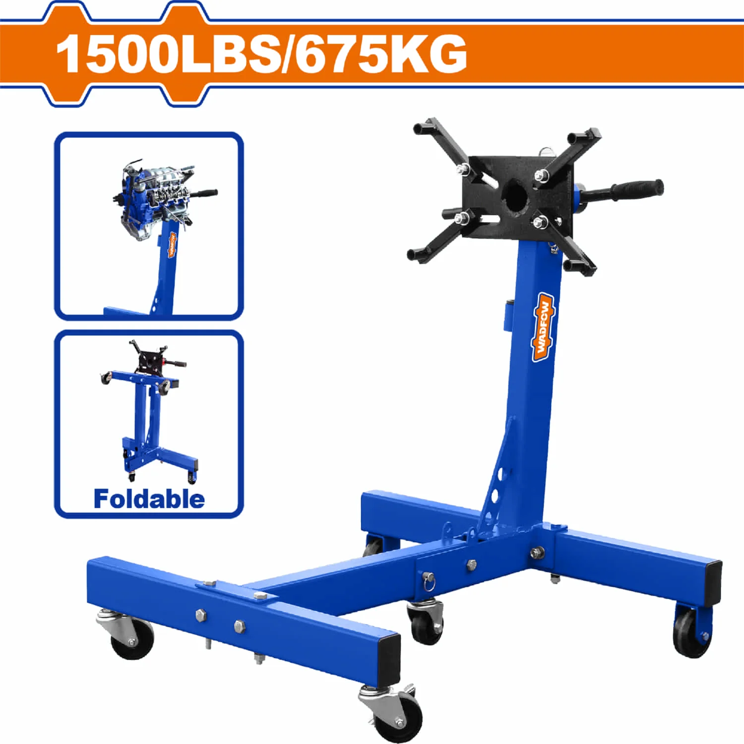 Soporte Para Motor 1500Lbs. Tamaño: 870X820x860mm. Grua