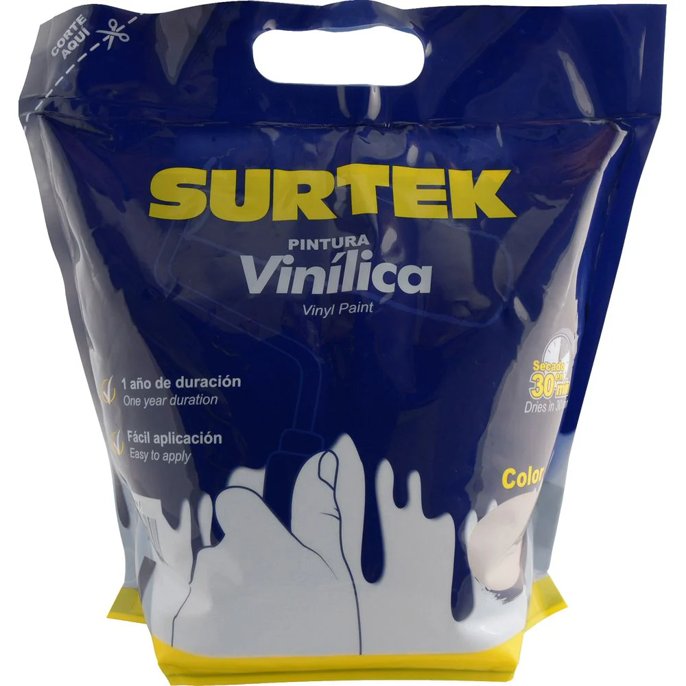 Surtek Pintura Vinílica En Bolsa , 3.7 Litros , Ostión - Image 2