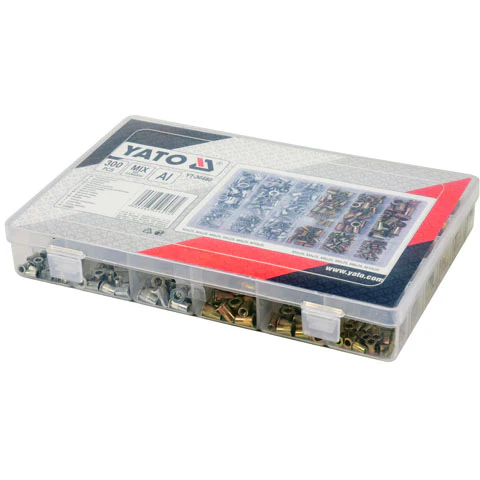 Surtido De Tuercas Remachables De Aluminio Y Acero (300 Piezas, M3-M10) - Image 3