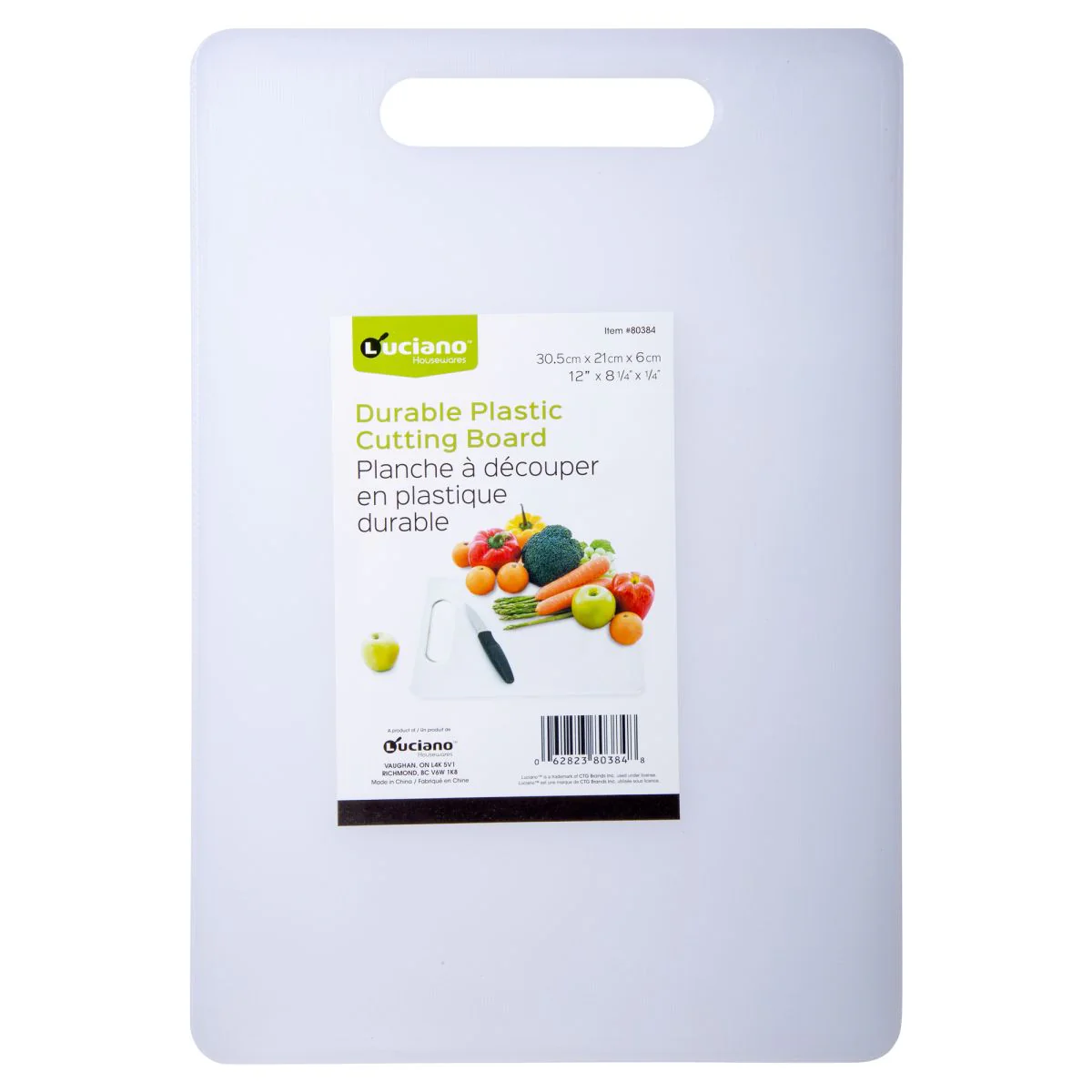 Tabla De Picar Cortar Para Cocina De PE Luciano Envoltura Retráctil Con Inserto 30.5X21x0.6Cm (HZ) - Image 2