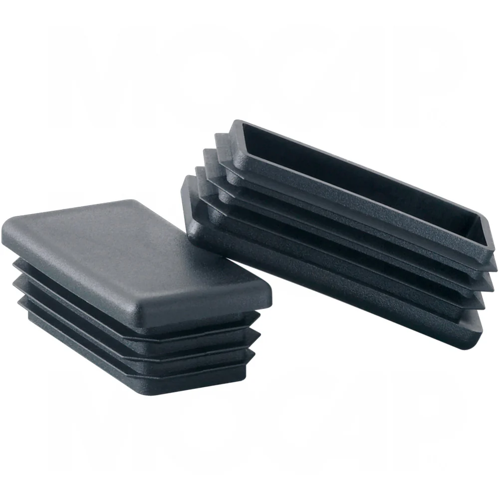 Tapas De Plástico Negra Para Tubos Rectangulares - Image 2