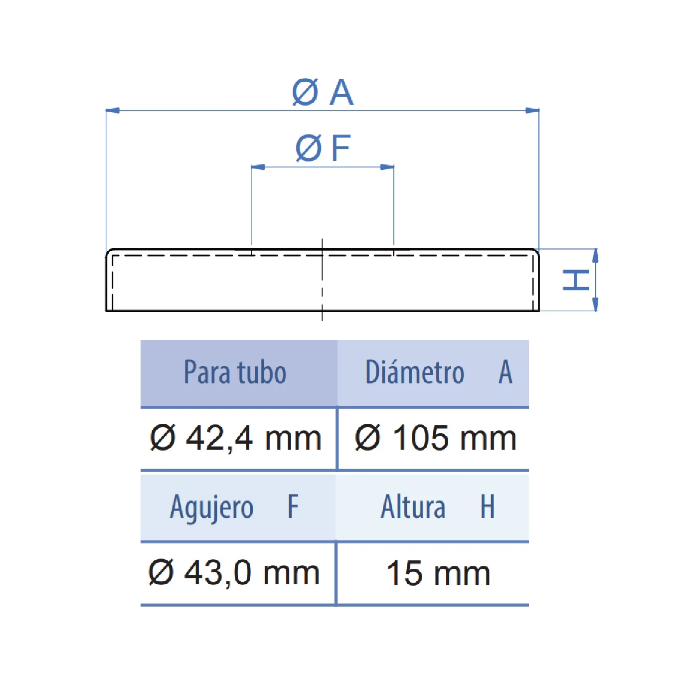 Tapa Decorativa Para Poste De 42.4Mm Inoxidable NEGRO Satinado 304SS PVD - Image 2